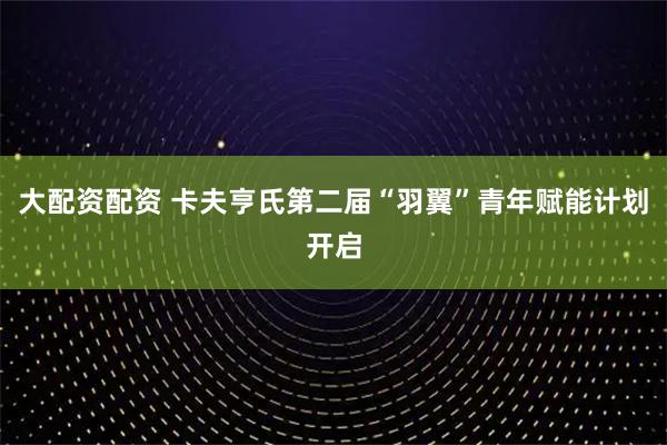 大配资配资 卡夫亨氏第二届“羽翼”青年赋能计划开启